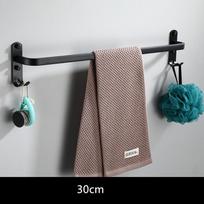 Tuqiu Rankšluosčių Laikiklis Montuojamas Ant Sienos 30-50 CM Juodas Auksas Rankšluosčių Stovas Vonios Kambario Aliuminio Juoda Rankšluosčių Juosta Bėgelis Matinė Juoda Rankšluosčių Laikiklis gray