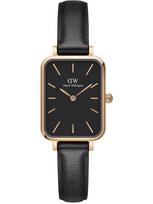 MOTERIŠKAS LAIKRODIS DANIEL WELLINGTON DW00100435 - Quadro Pressed Sheffield Rožinio aukso 20mm + DĖŽUTĖ