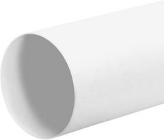 Vėdinimo žarna - KOTARBAU - 1500 mm - Apvalus PVC vamzdis - Balta - 125 mm balta