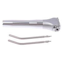 Dantų 3 krypčių švirkšto rankenėlės Oro Vanduo + 2 Autoklavuojami antgaliai Nerūdijančio plieno Aliuminio Odontologijos instrumentas Dantų laboratorijai 1 pcs