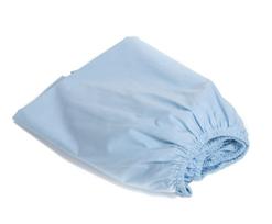 Paklodė su guma 120x60 "Soft blue" - medvilninė 