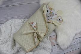 Vokelis - kilimėlis 2in1 kūdikiui "Best friends" skersmuo 88 cm