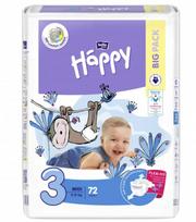 Sauskelnės BELLA Midi "3" 5-9 kg 72 vnt 