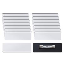 16 vnt./32 vnt. Sublimacinis vardų ženkliukas Pasidaryk pats tuščias ID vardas Tuščias ženklelis su apvaliu segtuku Personalizuotas darbo ženklelis moterims white