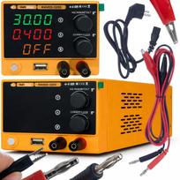 Rosfix VoltEdge RAVED-3205 – DC laboratorinis maitinimo šaltinis | 0-32V | 0-5A | USB QC 18W | Kompaktiškas | Skaitmeninis ekranas | CV/CC
