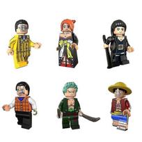 6 vnt. One Piece Anime Veiksmo Figūrėlių Rinkinys Luffy Zoro Robin Nami Animacinių Mini Figūrėlių Statybiniai Blokeliai Žaislai Vaikams Gerbėjams Dovana