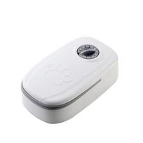 Automatinis kačių tiektuvas šlapių sausų ėdalų atskiriamasis naminių gyvūnėlių ėdalo dozatorius katėms, šunims, 48 ​​val. single meal pilka