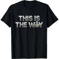 Star Wars The Mandalorian Mando & the Child This Is The Way T-Shirt S juoda
