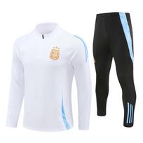 Football Training Clothes Bayern Germany Netherlands Inter Argentina Half Zip Football Clothes Long Sleeve Suit S