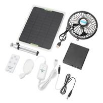 Šiltnamio saulės energijos ventiliatorius Saulės energijos ventiliatorius Saulės baterijų ventiliatorius 20W 2350RPM Vėdinimo ventiliatorius 6 colių Ištraukimo ventiliatorius Saulės energija varomas ventiliatorius su nuotolinio valdymo pultu juoda