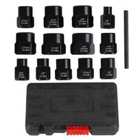 Heavy Duty 14Pcs/set Bolt Extractor Socket Suitable for Quick and Efficient Nut Removal, Stripped Screws & Damaged Bolts 1