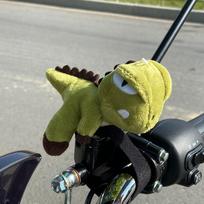 Mielas motociklo lėlės pakabukas Dviračio pliušinis dinozauras Pakabukas Dekoracija Žaislas Motociklo vairo dekoras Galinis posūkio rodiklio pakabukas
