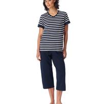 SCHIESSER Casual Essentials medvilninė pižama Nightblue