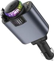 "5-in-1 Starry Sky" automobilinis įkroviklis su projektoriumi ir aromaterapija, ištraukiamas USB-C/iOS įkrovimo kabelis, 69 W PD3.0 greitasis adapteris, suderinamas su "iPhone 16-11", "Samsung", 12V-24V automobiliniais priedais