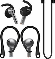 "A-Focus Galaxy Buds 3" neslystančių ausinių rinkinys, pakaitiniai ausų kabliukai, sportiniai ausų kištukai, neslystančios silikoninės ausinės ir dangteliai, geliniai sparneliai, ergonomiškas dizainas, suderinami su "Samsung Galaxy Buds 3