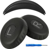 "Accessory House" pakaitiniai ausų pagalvėlės ir galvos juostos pagalvėlė, skirti "Bose QuietComfort 3" (QC3) - PAKETAS SUSIJĘS TIK SU QC3 GALVONĖMIS!