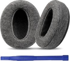 "Adhiper" pakaitiniai ausų įdėklai "Sony" ausinėms WH-XB900N, WH-CH720N, WH-CH720N, WH-CH710N, WH-CH700N, MDR-RF895RK, ausų įdėklai su odai draugišku veliūro audiniu ir patogiu putplasčiu (juodi)