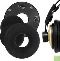 "AKG K121", "K121S" ausinių pakaitinis ausies padas / ausies pagalvėlė / ausies taurės / ausies dangtelis / ausų pagalvėlių remonto dalys (juodas aksomas)