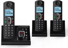 "Alcatel" belaidis fiksuotojo ryšio telefonas su "Trio" atsakikliu F685 juodas