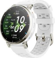 "Amazfit Active 3 Premium" GPS bėgimo išmanusis laikrodis, 1,32 colio AMOLED safyro ekranas, 12 dienų baterija, 4GB, NFC, neprisijungę žemėlapiai, 170+ treniruočių režimų, 5 ATM, širdies ritmo ir fitneso seklys "Android