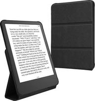 "Amazon Kindle Paperwhite (12th Gen 2024)/Kindle Colorsoft" dėklas - dirbtinės odos apsauginis dėklas - magnetinio uždarymo dangtelis su stovo funkcija, juodos spalvos