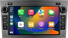 "Android 13" automobilinis radijas 7 colių jutiklinis ekranas 4 branduolių 2GB + 32GB "Opel Astra H Corsa C Zafira Corsa D Meriva Vivaro WiFi CarPlay/Android Car Bluetooth 4G SWC GPS RDS Pilka