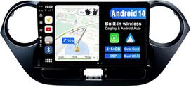 "Android 14" automobilinis radijas, skirtas "Hyundai Grand I10" (2013-2018 m.) palydovinės navigacijos radijas - 4G + 64G - DSP/Carplay/Android Car - kamera + MIC - IPS 9 colių 2 DIN - valdymas vairu Dual Band WiFi DAB 360-CAM