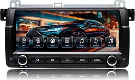 "Android 14.0" automobilinis radijas BMW E46 M3 Rover 75 MG ZT su 8,8 colių IPS ekrano medijos imtuvu 1 DIN radijo imtuvas Integruota "Carplay" "Android" automobilinė navigacija su "Bluetooth 4G" (Android 13,4GB + 64GB)