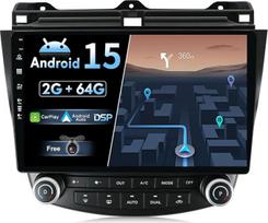 "Android 15" automobilinis radijas "Honda Accord 7th" (2002-2007) su 2.5D - "CarPlay" Android automobilinis GPS - atbulinės eigos kamera - 2G + 64G - IPS 10.1 colių 2 DIN - DAB vairo valdymas 4G WiFi Bluetooth DSP