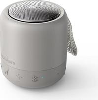 "Anker soundcore Mini 3", "Bluetooth" garsiakalbis su "BassUp" ir "PartyCast" technologijomis, USB-C, apsauga nuo vandens IPX7, individualus ekvalaizeris (pilkos spalvos) (atnaujintas)