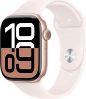 "Apple Watch Series 10" [GPS, 46 mm] - Rožinio aukso aliuminio korpusas su sportine kilpa, rausvai rožinis - M/L (Atnaujintas)