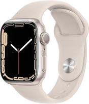 "Apple Watch Series 7" (GPS, 41 mm) - Aliuminio korpusas "Polar Star" su sportiniu dirželiu "Polar Star" (Atnaujintas)