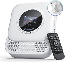 "Arafuna" nešiojamasis CD grotuvas su "Bluetooth 5.0", 3,5 mm AUX įvestimi / išvestimi, USB atkūrimu, baltos spalvos
