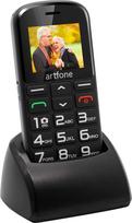 "artfone CS182" senjorų mobilusis telefonas be sutarties su dideliais mygtukais Dviejų SIM kortelių GSM mobilusis telefonas su SOS avariniu mygtuku C tipo įkrovimo stotelė ir fotoaparatas Mobilusis telefonas 1,8 colio 1800 mAh ilgio baterija