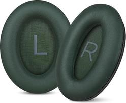 "Aurivor" pakaitinės ausų pagalvėlės "Bose QuietComfort 45 35 ii" (QC45 QC35) ausinėms QC SE SC ir "New Quiet Comfort" (Deep Bass) su minkštomis atminties putomis ir baltymine oda (Cypress Green)