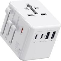 "Auxmir" kelioninis adapteris Worldwide 45W White