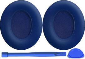 "Beats Studio 2" ir "Studio 3" belaidėms ausinėms skirti pakaitiniai ausinių įdėklai su minkšta baltyminės odos triukšmą izoliuojančia atminties puta (mėlyni)