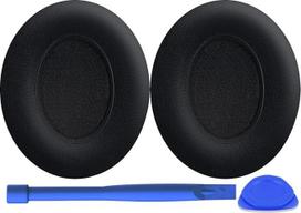"Beats Studio 2" ir "Studio 3" belaidėms ausinėms skirti pakaitiniai ausų kilimėliai su minkšta baltyminės odos triukšmą izoliuojančia atminties puta, juodi