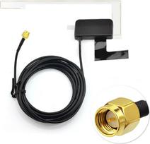 "Bingfu" DAB+ automobilinės radijo antenos SMA kištuko adapterio priekinio stiklo antena su 3 m ilgio prailginimo kabeliu, suderinama su DAB+ automobilinio radijo imtuvo stereofoniniu imtuvu