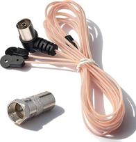 "Bingfu" FM/FM radijo antena Vidinė metamoji antena su 75 omų koaksialine jungtimi ir koaksialinio kištuko ir F jungties adapteriu, skirta radijui "Sherwood Yamaha Marantz Pioneer Oenon