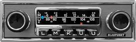 "Blaupunkt Frankfurt Stereo MB", 1-DIN automobilinis radijas, senovinis automobilio dizainas, DAB+, "Bluetooth", USB, Aux įvestis, nuotolinio valdymo pultelis prie vairo, žemų dažnių išvestis, 4 x 50 W, 12 V