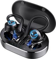 "Bluetooth" ausinės, "Q23 PRO" belaidės ausinės BT 5.4, vandeniui atsparios triukšmą slopinančios ausinės ir mikrofono ausies kabliukas, idealiai tinkančios sportui ir kelionėms (juodos spalvos)