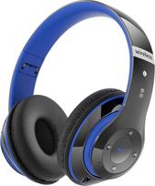 "Bluetooth" ausinės, belaidės ausinės per ausis su 6 ekvalaizerio režimais, 65 valandos su integruotu HD mikrofonu, FM, SD/TF, skirtos kelionėms