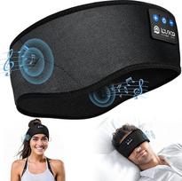 "Bluetooth" miego ausinės, miego ausinės, ausinės, ausinės, galvos juosta, miego kaukė, sportinės ausinės, muzikinė miego ausinė sporto treniruotėms, bėgimui, jogai, kelionėms, sportui Juoda