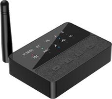 "Bluetooth" siųstuvo imtuvas 5.3 HiFi adapteris - didelio nuotolio "Bluetooth" imtuvas su garsumo valdymu - APTX mažo vėlavimo HD "Bluetooth" garso adapteris, skirtas namų stereo televizoriaus ausinėms Telefonas