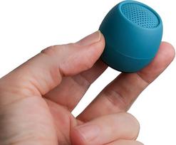 "Boompods Zero Ocean" nešiojamasis "Bluetooth" garsiakalbis - IPX6 vandeniui atsparus belaidis garsiakalbis, 5 valandų trukmės, mini lauko muzikos dėžutė su mikrofonu dušui ir kelionėms, mėlyna