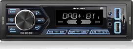 "Caliber" automobilinis radijo imtuvas "Bluetooth" 1DIN, DAB+/FM imtuvas, 4 x 55 W, USB/Micro SD, 2,1 A įkrovimo funkcija, Aux-in, laisvų rankų įranga, RCA išvestis, MP3/WMA/APE/FLAC/AAC