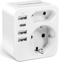 "Carehabi" kelioninis adapteris Australijos adapteris Kinijos Vokietijos kištukas su 3 USB C + 1 USB-C kištukiniu lizdu Kelioninis kištukinis maitinimo adapteris Naujajai Zelandijai, Argentinai, adapteris Australijos kištukinis lizdas