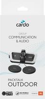 "Cardo PACKTALK Outdoor Duo Pack", šalmo ryšio sistema, idealiai tinkanti slidinėjimui, snieglenčių sportui ir važinėjimui dviračiu (balta, 2 vnt.)