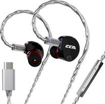 "CCA Phoenix In-Ear Monitor" ausinės, dvigubi magnetiniai garsiakalbiai, IEM su aiškiu HiFi garsu ir giliais bosais, profesionalios žaidimų ausinės iš metalo, skirtos muzikantams, dainininkams ir audiofilams (USB-C)